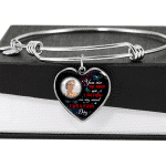 Personalized Photo The First And Last Thing Heart Pendant Necklace - Memorial Necklace