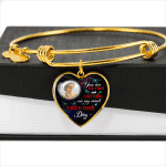 Personalized Photo The First And Last Thing Heart Pendant Necklace - Memorial Necklace