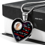 Personalized Photo The First And Last Thing Heart Pendant Necklace - Memorial Necklace