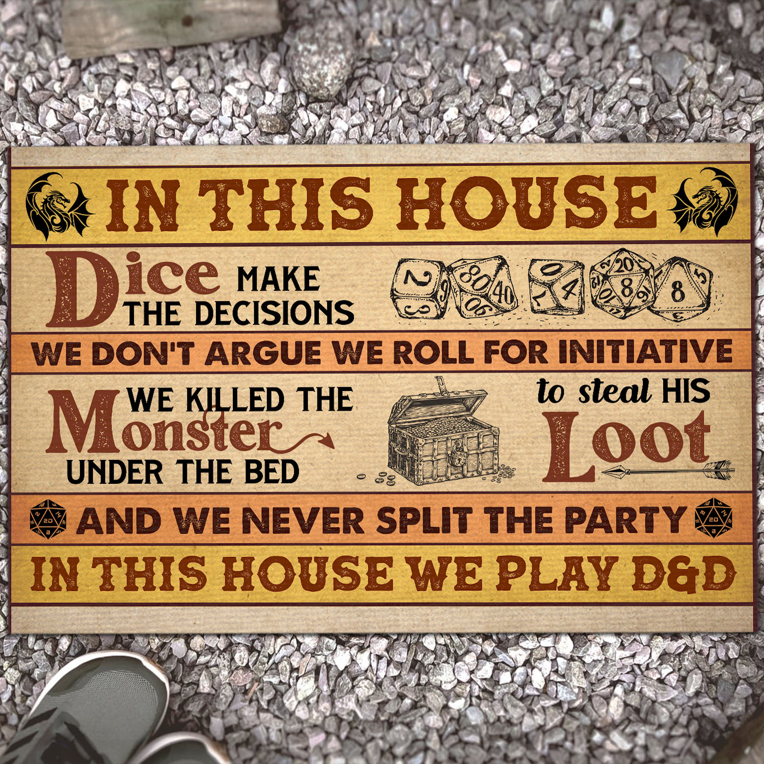 3VT. In This House Dice Make The Decision Doormat Mockup 13