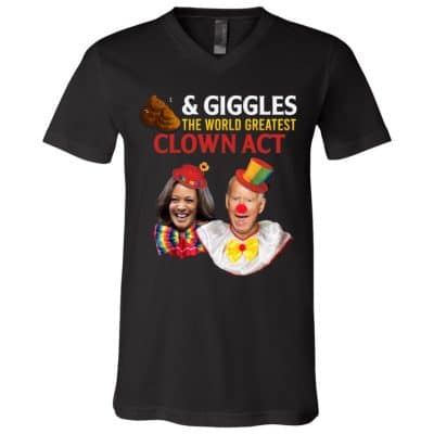 4Th. Shit and Giggles (6), Black, V-Neck T-Shirt