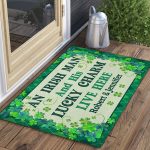 5VT. An Irish Man And His Lucky Charm (Sample Design) Doormat Mockup 3