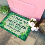 5VT. An Irish Man And His Lucky Charm (Sample Design) Doormat mockup 4