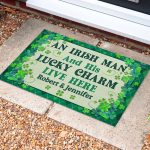 5VT. An Irish Man And His Lucky Charm (Sample Design) Doormat Mockup 10