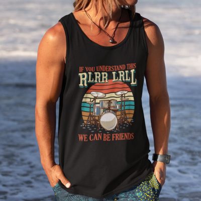 If You Understand This Rlrr Lrll We Can Be Friends Cotton Tank Top Tee - Ladies Racerback Tank