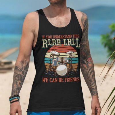 Alternative view of If You Understand This Rlrr Lrll We Can Be Friends Cotton Tank Top Tee - Ladies Racerback Tank