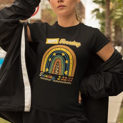 Alternative view of 2 22 22 Twosday Shirt Teacher Girl Shirt - Happy Twosday 2022 February 22nd Hoodie - Sweatshirt