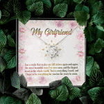 My Girlfriend Has A Smile That Makes Me Fall In Love Again And Again Valentines Day Love Knot Necklace