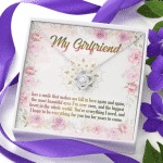 My Girlfriend Has A Smile That Makes Me Fall In Love Again And Again Valentines Day Love Knot Necklace