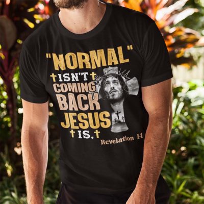 Alternative view of Normal Is Not Coming Back Jesus Is T-Shirt - Hoodie - Sweatshirt - Long Sleeve
