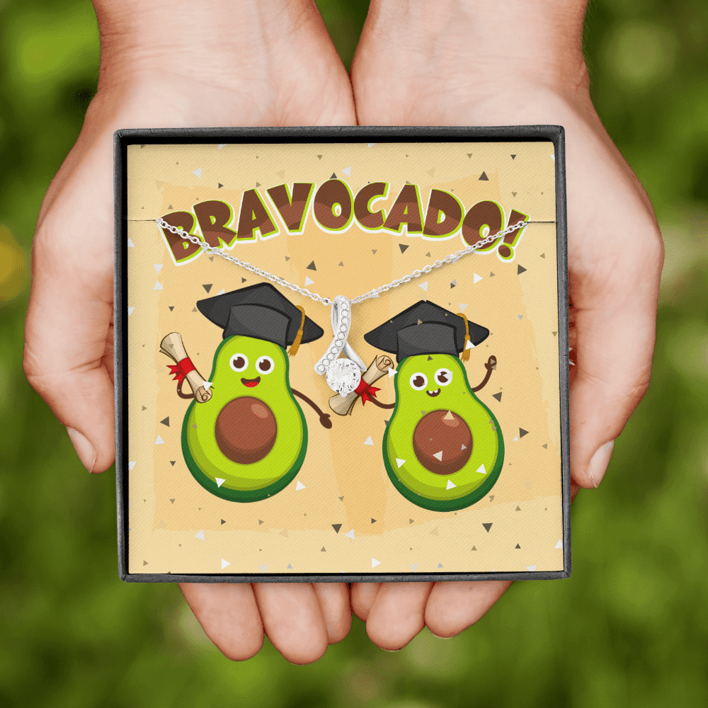 Bravocado Avocado Graduation Graduate Alluring Beauty Necklace - College High School Graduation Jewelry Gifts