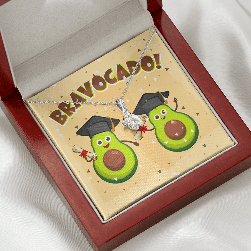 Bravocado Avocado Graduation Graduate Alluring Beauty Necklace - College High School Graduation Jewelry Gifts