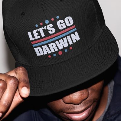 Let's Go Darwin Funny Biden Twill Cap - Funny Political High-Profile Snapback Hat
