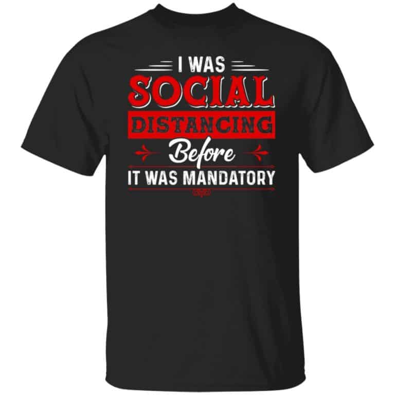 1O. Social Distancing (B), Black, Unisex T-Shirt