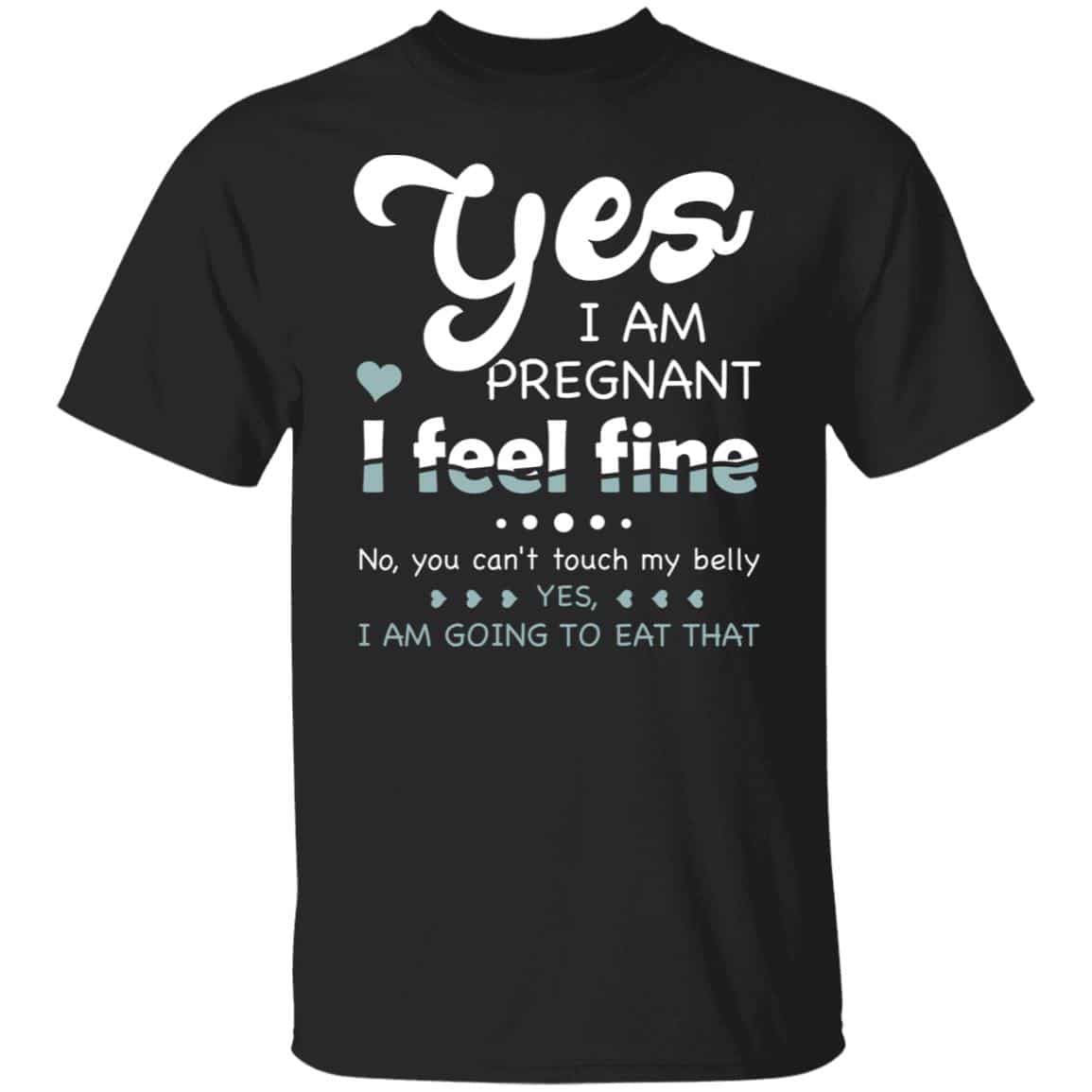 3O. I Am Pregnant (6), Black, Unisex T-Shirt