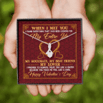When I Met You I Found Everything That I Had Been Looking For Happy Valentine's Day Alluring Beauty Necklace