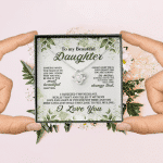To My Beautiful Daughter Always Keep Me in Your Hearts Love Knot Pendant Necklace
