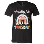 6Th. Teaching on 2-22-22, Black, V-Neck T-Shirt