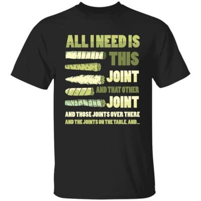 weed, Black, Unisex T-Shirt