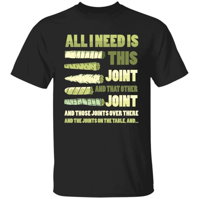 weed, Black, Unisex T-Shirt