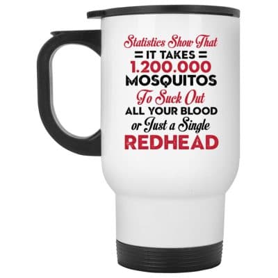 14 oz. White Travel Mug