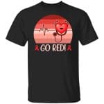 red 3, Black, Unisex T-Shirt