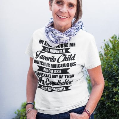 Alternative view of My Grandbabies Are My Favorite Funny Unisex T-Shirt