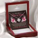 To My One And Only My Favorite Eyes To Look Into Are Yours Love Knot Necklace - Valentines Gift For Her