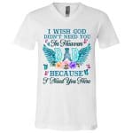 dad 1, White, V-Neck T-Shirt