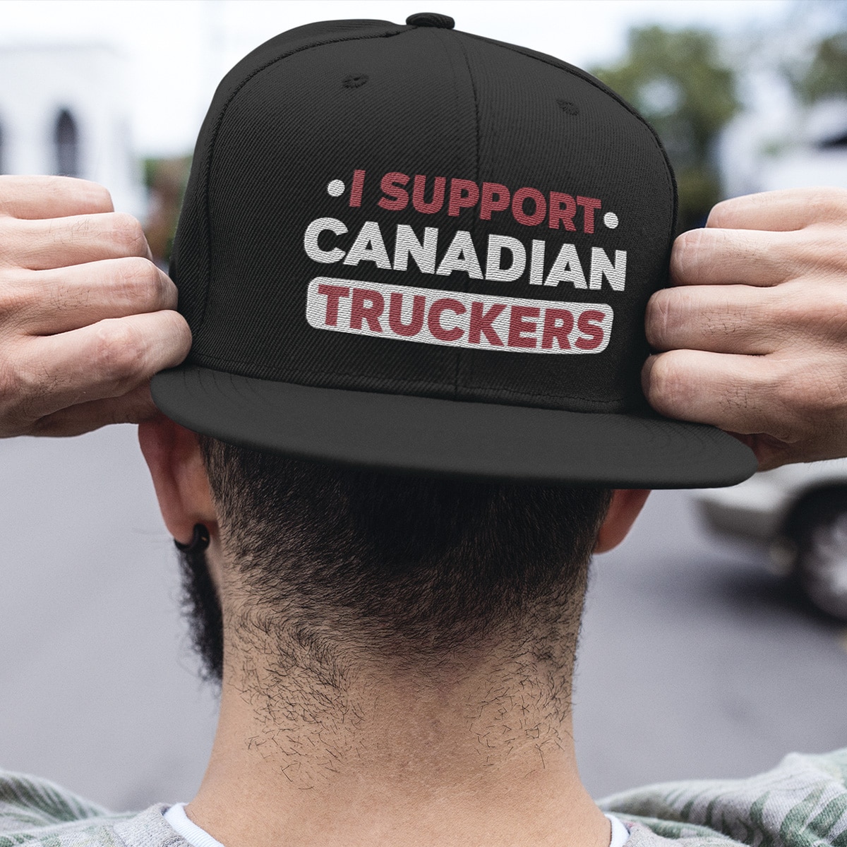 1Th_ Support Canadian Truckers hat MK1