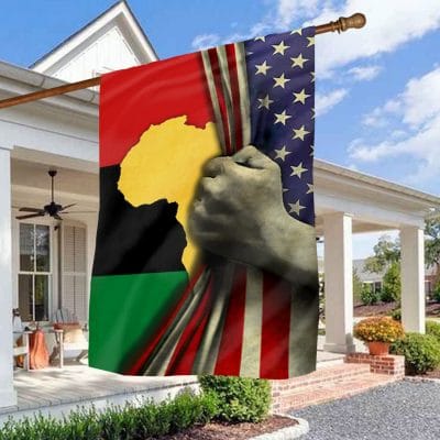 African American Flag History Month Gifts African Pride Outdoor Indoor Decorative Garden Flag - House Flag - Wall Flag