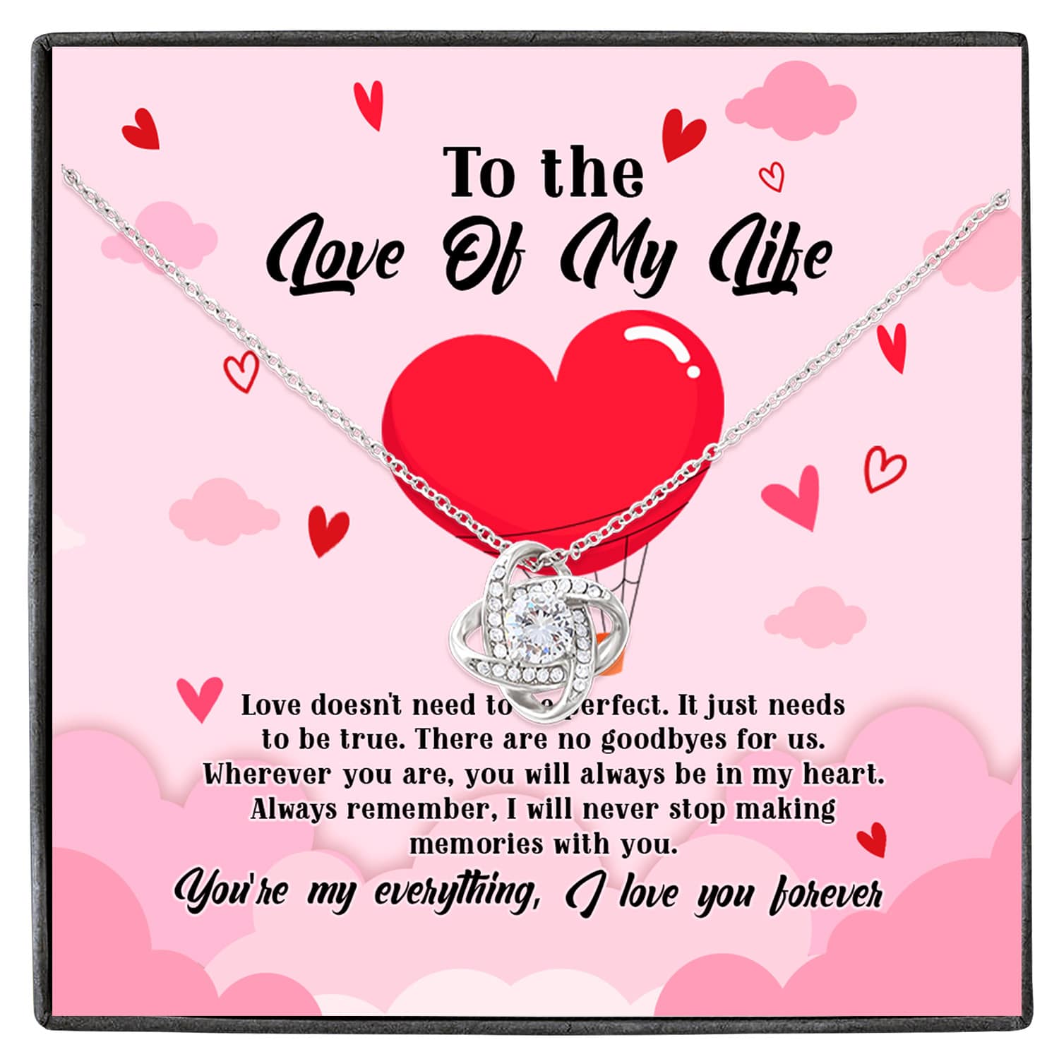 Love Knot Necklace White copy