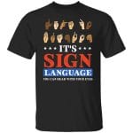Lets go brandon sign language, Black, Unisex T-Shirt
