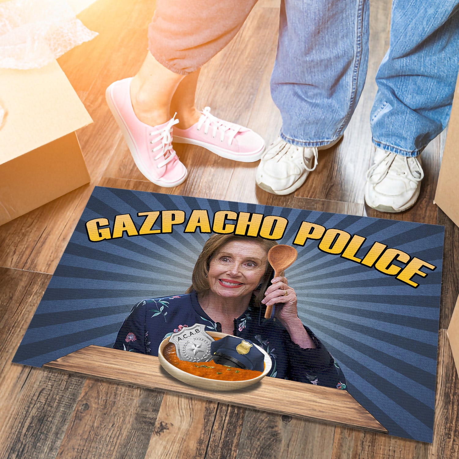 2O. Gazpacho Police (6) Doormat mockup 6
