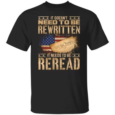 1. We The People 1 black, Black, Unisex T-Shirt