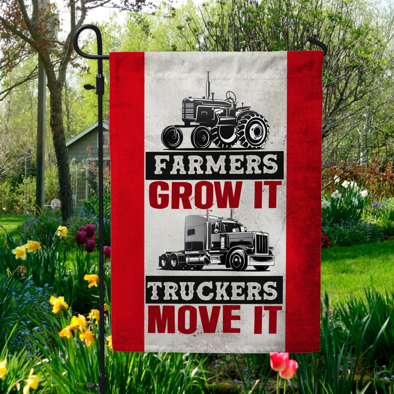 1. Farmer Grow It (30x40) Garden Flag Mockup 5