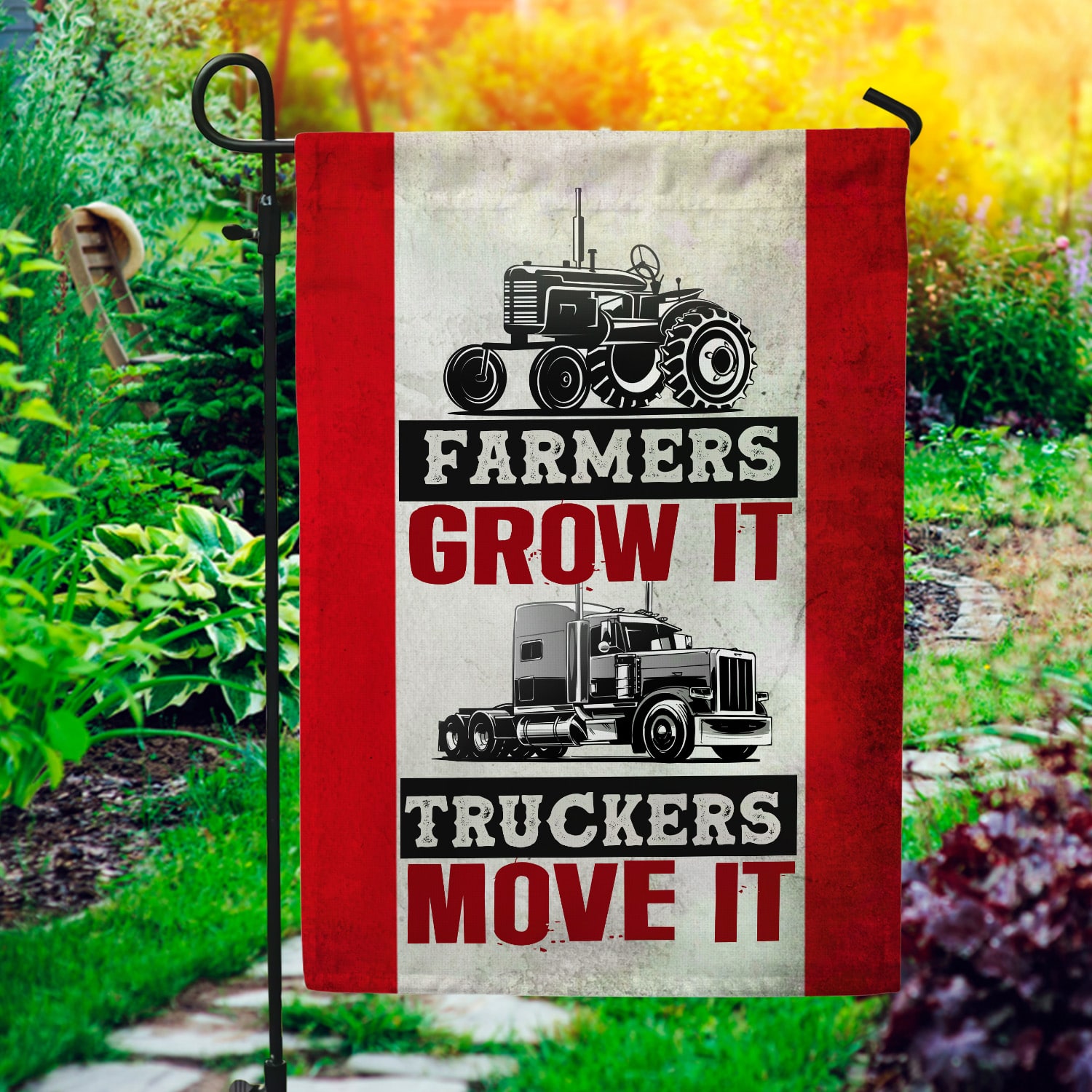 1. Farmer Grow It (30x40) Garden Flag Mockup 1