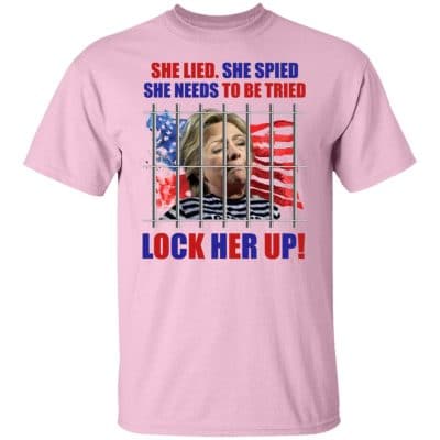 Lock Her Up 3, Light Pink, Unisex T-Shirt