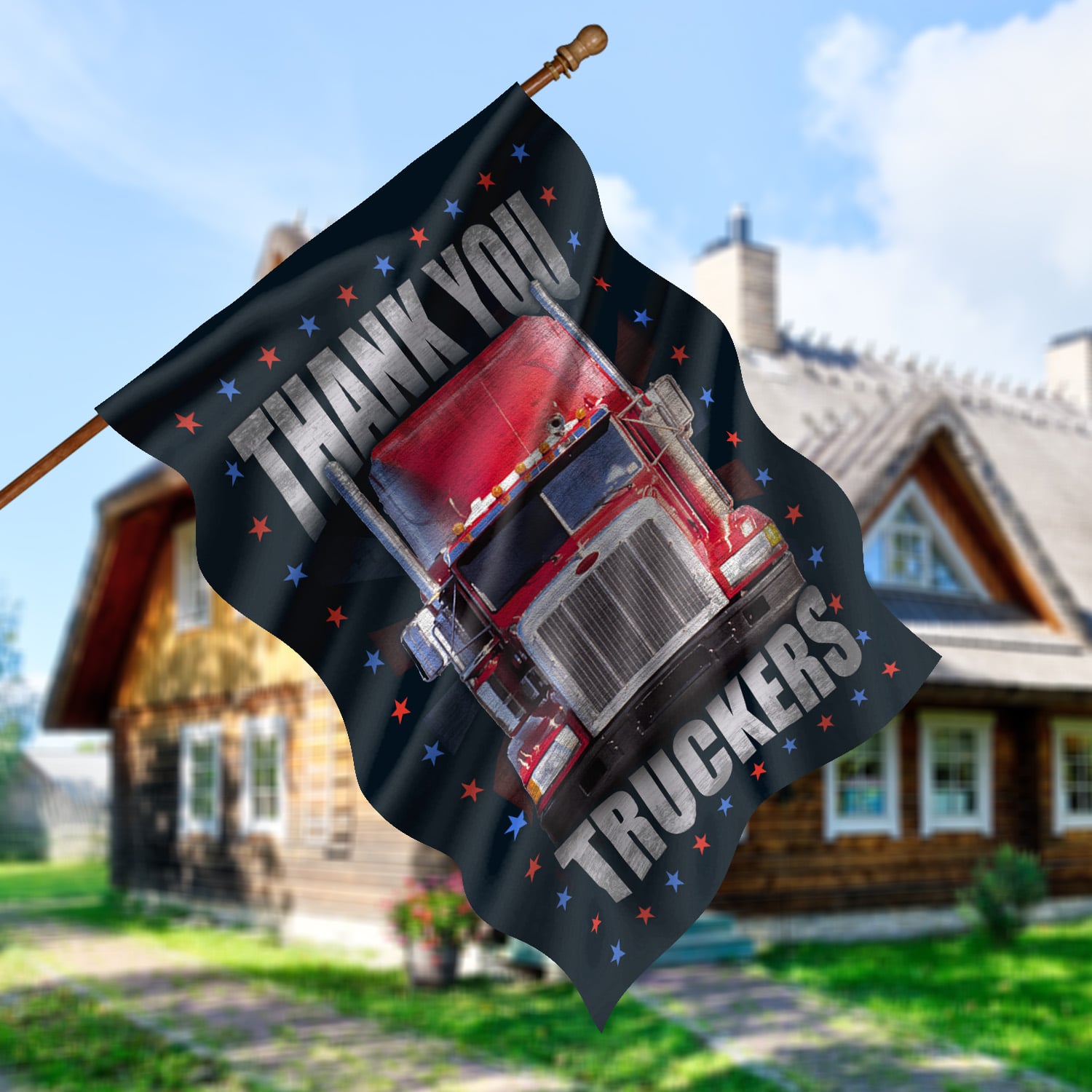 30x40 House Flag Mockup 5