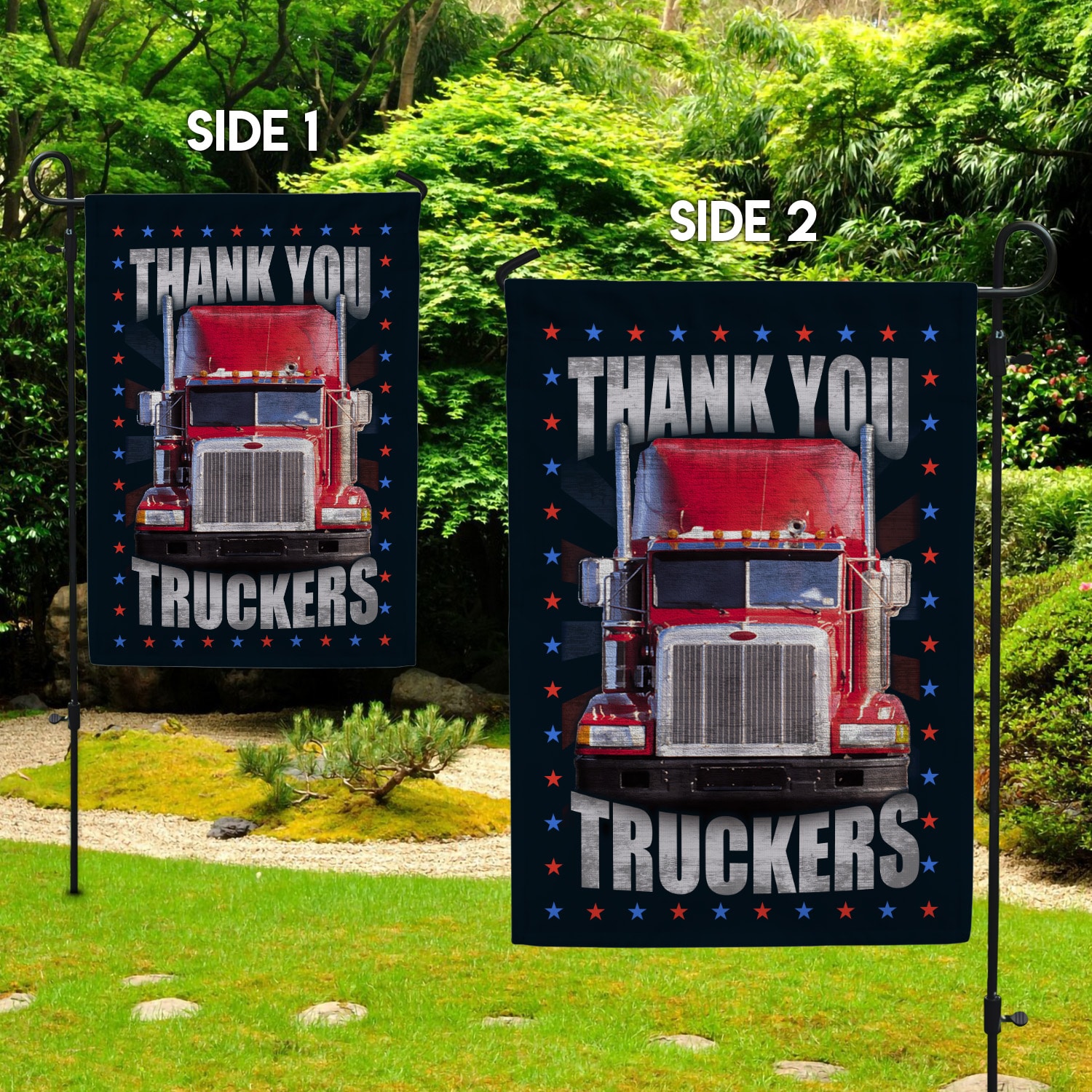 30x40 Garden Flag Mockup 2 Side