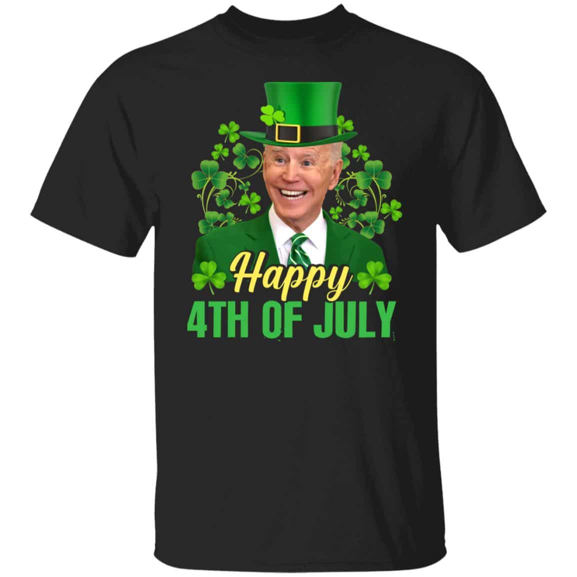Happy 4th Of July, Black, Unisex T-Shirt