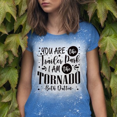 I Am The Tornado Bleached T-Shirt