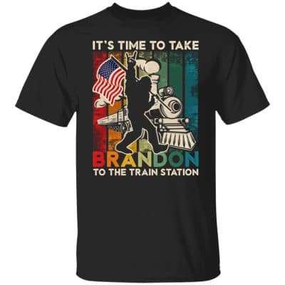 Take Brandon To The Train Station, Black, Unisex T-Shirt