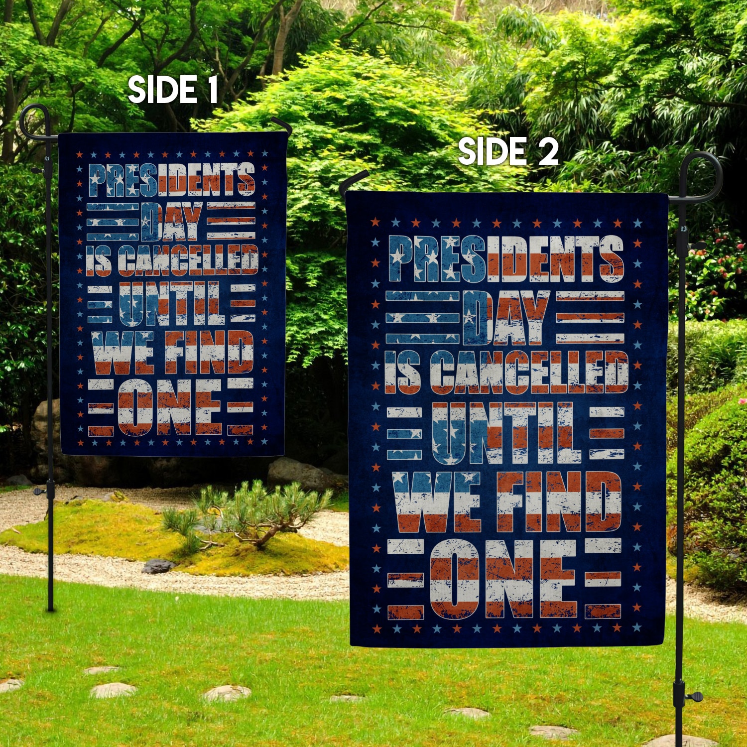 30x40 Garden Flag Mockup 2 Side