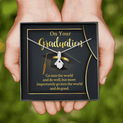 On Your Graduation Go Into The World And Do Well Alluring Beauty Necklace