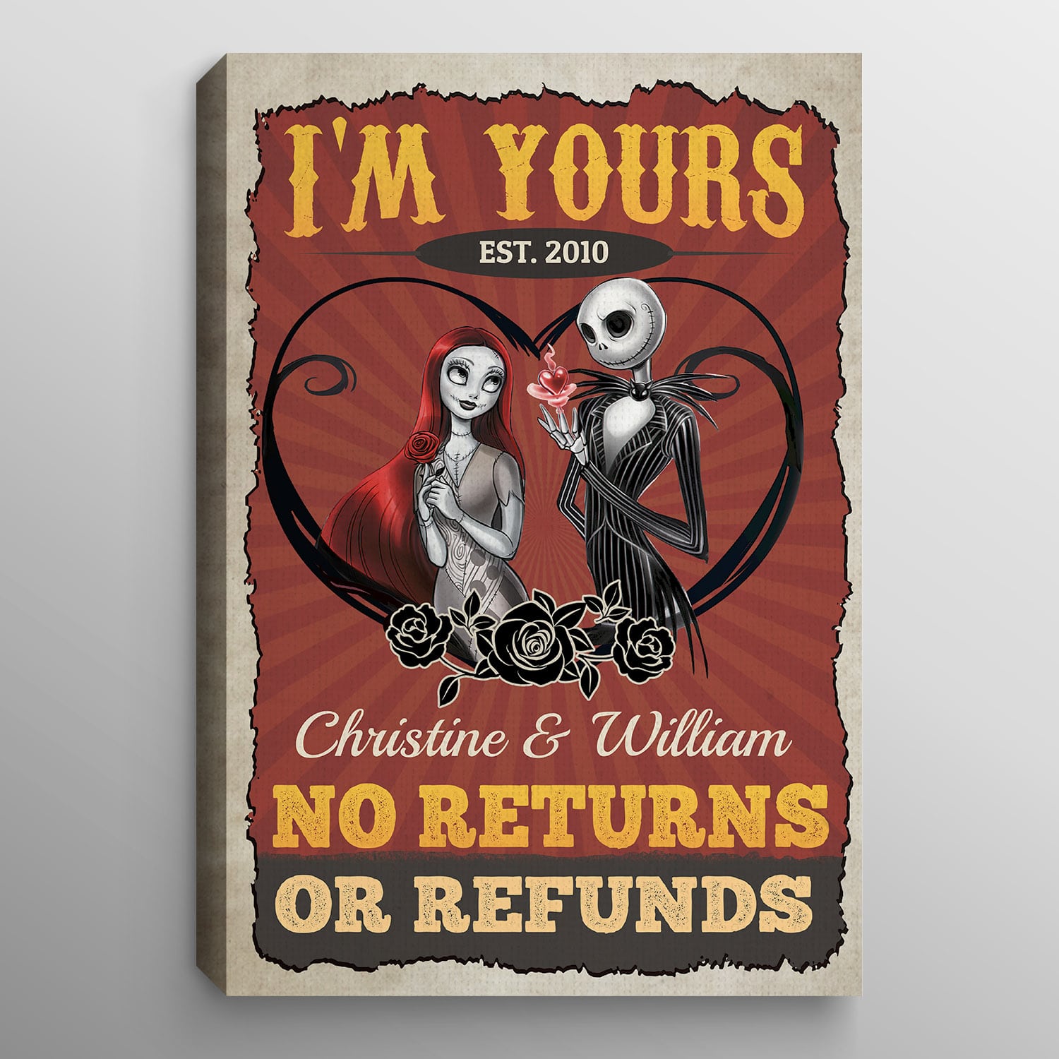 4VT. I'm Yours No Returns Jack Sally canvas 0.75