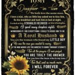 6. To my Daughter In Law (1), White, Cozy Plush Fleece Blanket - 30x40