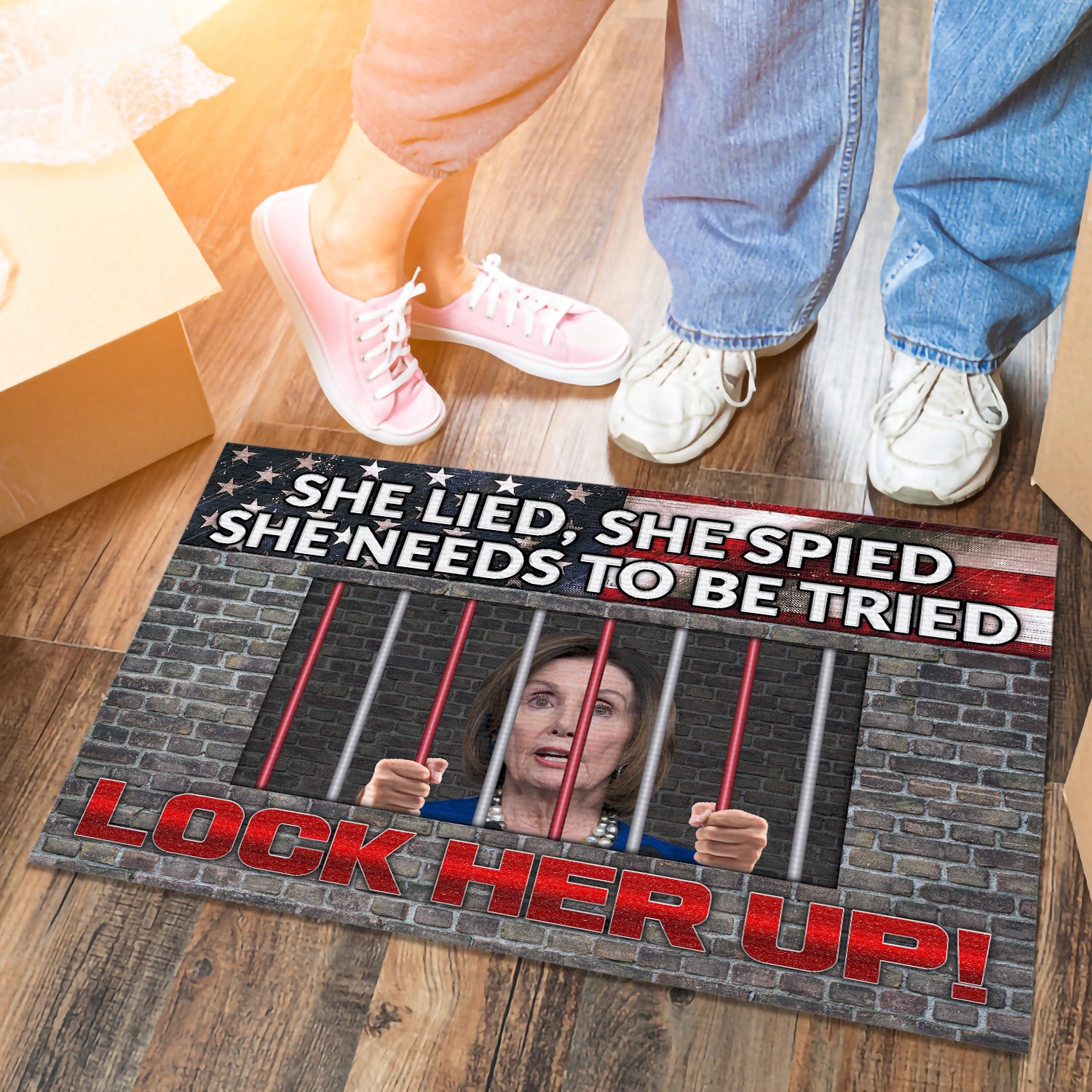 1H.Ưu tiên.She Lied Doormat mockup 6