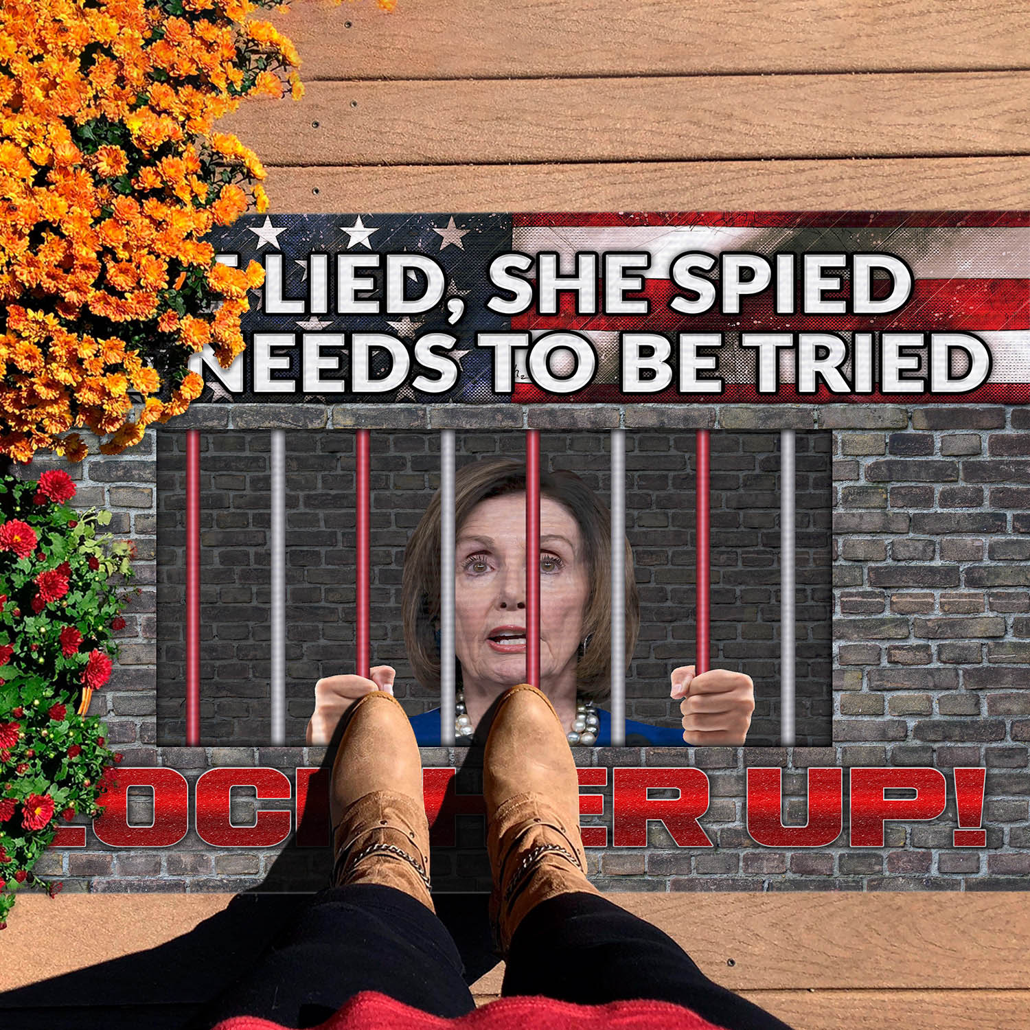 1H.Ưu tiên.She Lied Doormat mockup 7