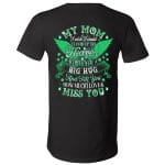 mom 1, Black, V-Neck T-Shirt